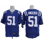 Size 60 4XL-Nike Indianapolis Colts #51 Pat Angerer Elite Blue NFL Jerseys