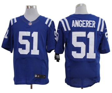 Size 60 4XL-Nike Indianapolis Colts #51 Pat Angerer Elite Blue NFL Jerseys