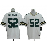 Size 60 4XL-Clay Matthews Green Bay Packers #52 White Stitched Nike Elite NFL Jerseys