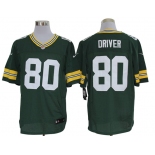 Size 60 4XL-Donald Driver Green Bay Packers #80 Green Stitched Nike Elite NFL Jerseys