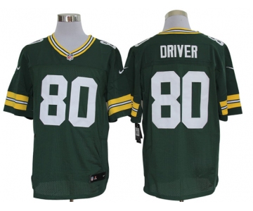 Size 60 4XL-Donald Driver Green Bay Packers #80 Green Stitched Nike Elite NFL Jerseys