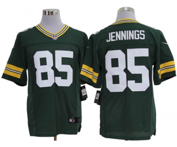 Size 60 4XL-Greg Jennings Green Bay Packers #85 Green Stitched Nike Elite NFL Jerseys