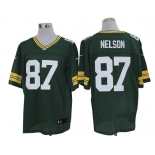 Size 60 4XL-Jordy Nelson Green Bay Packers #87 Green Stitched Nike Elite NFL Jerseys