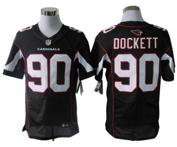 Size 60 4XL-Dockett Arizona Cardinals #90 Black Stitched Nike Elite NFL Jerseys