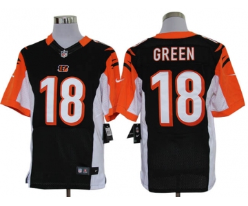 Size 60 4XL-A.J. Green Cincinnati Bengals #18 Black Stitched Nike Elite NFL Jerseys