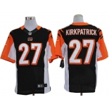 Size 60 4XL-Dre Kipkpatrick Cincinnati Bengals #27 Black Stitched Nike Elite NFL Jerseys