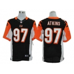 Size 60 4XL-Geno Atkins Cincinnati Bengals #97 Black Stitched Nike Elite NFL Jerseys