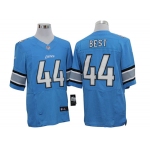 Size 60 4XL-Jahvid Best Detroit Lions #44 Blue Stitched Aliternate Nike Elite NFL Jerseys