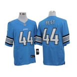 Size 60 4XL-Jahvid Best Detroit Lions #44 Blue Stitched Aliternate Nike Elite NFL Jerseys