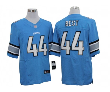 Size 60 4XL-Jahvid Best Detroit Lions #44 Blue Stitched Aliternate Nike Elite NFL Jerseys