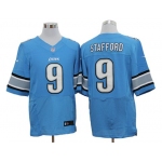 Size 60 4XL-Matthew Stafford Detroit Lions #9 Light Blue Stitched Nike Elite NFL Jerseys