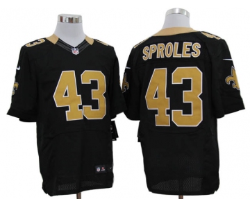 Size 60 4XL-Darren Sproles New Orleans Saints #43 Black Stitched Nike Elite NFL Jerseys