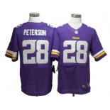 Size 60 4XL Adrian Peterson Minnesota Vikings #28 Purple Stitched Nike Elite Jersey