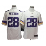 Size 60 4XL Adrian Peterson Minnesota Vikings #28 White Stitched Nike Elite Jersey