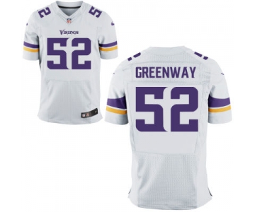 Size 60 4XL Chad Greenway Minnesota Vikings #52 White Stitched  Nike Elite Jersey