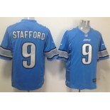 Nike Detroit Lions #9 Matthew Stafford Light Blue Game Jersey