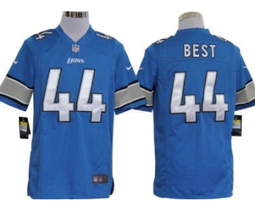 Nike Detroit Lions#44 Jahvid Best Light Blue Game Jersey