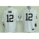 Nike Oakland Raiders #12 Jacoby Ford White Game Jersey