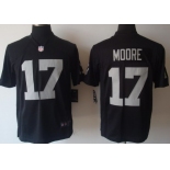 Nike Oakland Raiders #17 Denarius Moore Black Game Jersey
