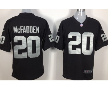 Nike Oakland Raiders #20 Darren McFadden Black Game Jersey