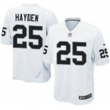 Nike Oakland Raiders #25 DJ Hayden White Game NFL Jersey