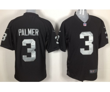 Nike Oakland Raiders #3 Carson Palmer Black Game Jersey