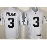 Nike Oakland Raiders #3 Carson Palmer White Game Jersey