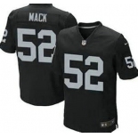 Nike Oakland Raiders #52 Khalil Mack Black Game Jersey