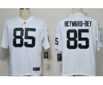 Nike Oakland Raiders #85 Darrius Heyward-Bey White Game Jersey