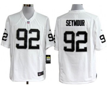 Nike Oakland Raiders #92 Richard Seymour White Game Jersey