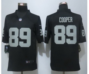 Oakland Raiders #89 Amari Cooper Black Team Color NFL Nike Game Jersey