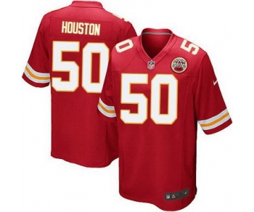 Men's Kansas City Chiefs #50 Justin Houston Red Team Color NFL Nike Game Jersey