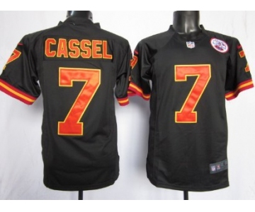 Nike Kansas City Chiefs #7 Matt Cassel Black Game Jersey