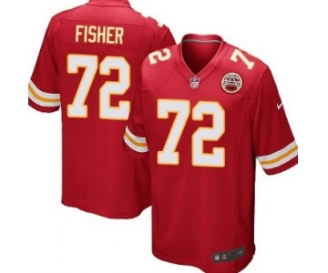 Nike Kansas City Chiefs #72 Eric Fisher Red Game Jersey