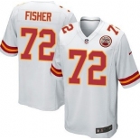 Nike Kansas City Chiefs #72 Eric Fisher White Game Jersey