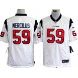 Nike Houston Texans #59 Whitney Mercilus White Game Jersey