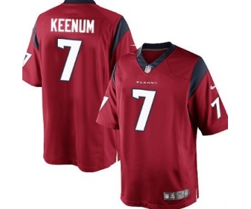 Nike Houston Texans #7 Case Keenum Red Game Jersey