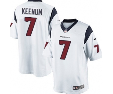 Nike Houston Texans #7 Case Keenum White Game Jersey