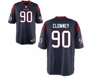 Nike Houston Texans #90 Jadeveon Clowney Blue Game Jersey