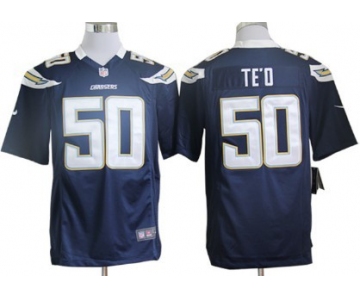 Nike San Diego Chargers #50 Manti Te'o Navy Blue Game Jersey