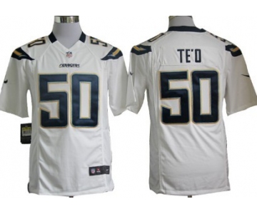 Nike San Diego Chargers #50 Manti Te'o White Game Jersey