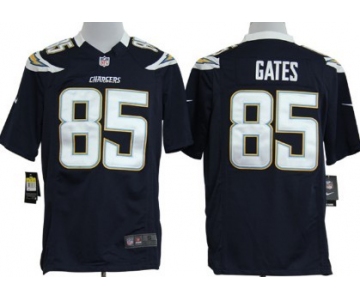 Nike San Diego Chargers #85 Antonio Gates Navy Blue Game Jersey