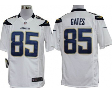 Nike San Diego Chargers #85 Antonio Gates White Game Jersey