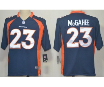 Nike Denver Broncos #23 Willis McGahee Blue Game Jersey