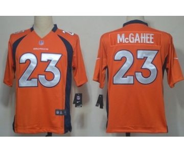 Nike Denver Broncos #23 Willis McGahee Orange Game Jersey