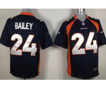 Nike Denver Broncos #24 Champ Bailey Blue Game Jersey