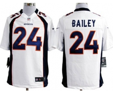 Nike Denver Broncos #24 Champ Bailey White Game Jersey