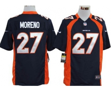 Nike Denver Broncos #27 Knowshon Moreno Blue Game Jersey