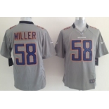 Nike Denver Broncos #58 Von Miller Gray Game Jersey