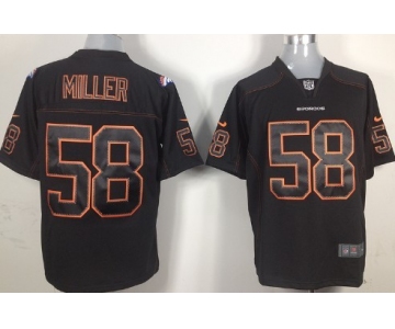 Nike Denver Broncos #58 Von Miller Lights Out Black Game Jersey